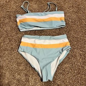Two piece multicoloured bikini